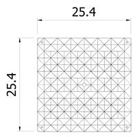 VedoNonVedo Piramide dekoratives Element zur Einrichtung und Teilung von Räumen - transparent 5